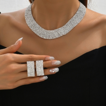 Picture of Luxury Rhinestone Jewelry Set
