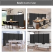 Picture of Iron Frame Push-Pull Mobile Partition Screen